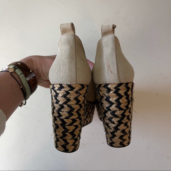 FREE PEOPLE- Charade Espadrille Wedge Suede - Picture 7 of 10